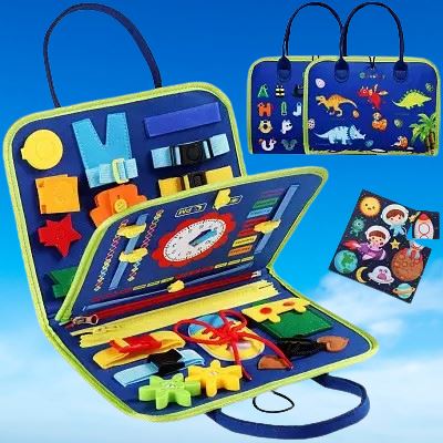 Tableau d'Activité Montessori - MontessoriBoard™ - Dinosaure - Merveilles pour bébés