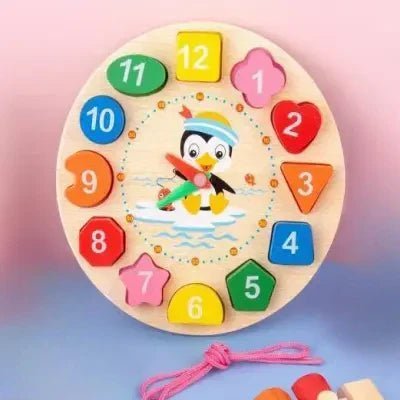Jouet en Bois - WoodenToys™ - Horloge - Merveilles pour bébés