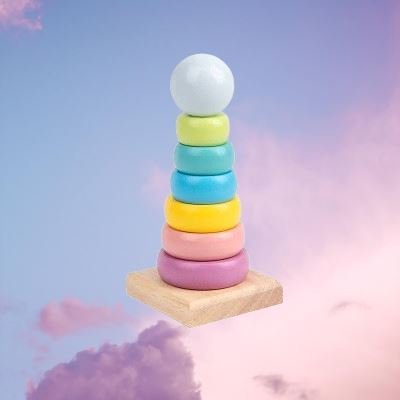 Jouet en Bois - WoodenToys™ - Tour Macaron - Merveilles pour bébés