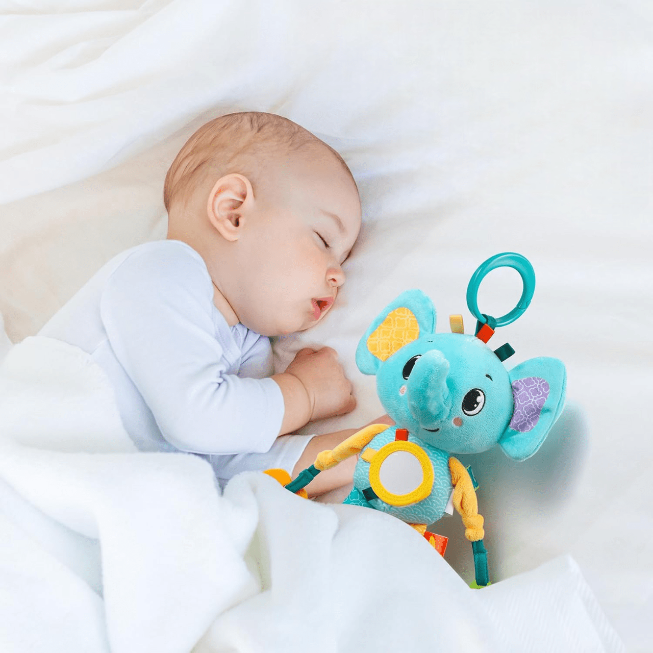 Jouet d'éveil - SoftHangingToy™ - Elephant - Merveilles pour bébés