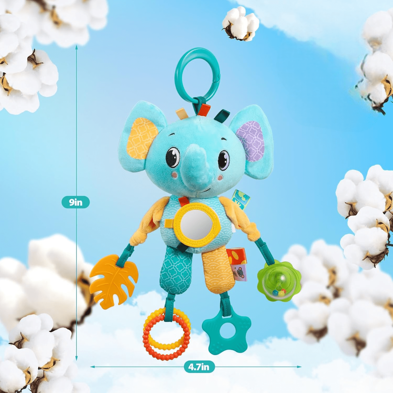 Jouet d'éveil - SoftHangingToy™ - Elephant - Merveilles pour bébés
