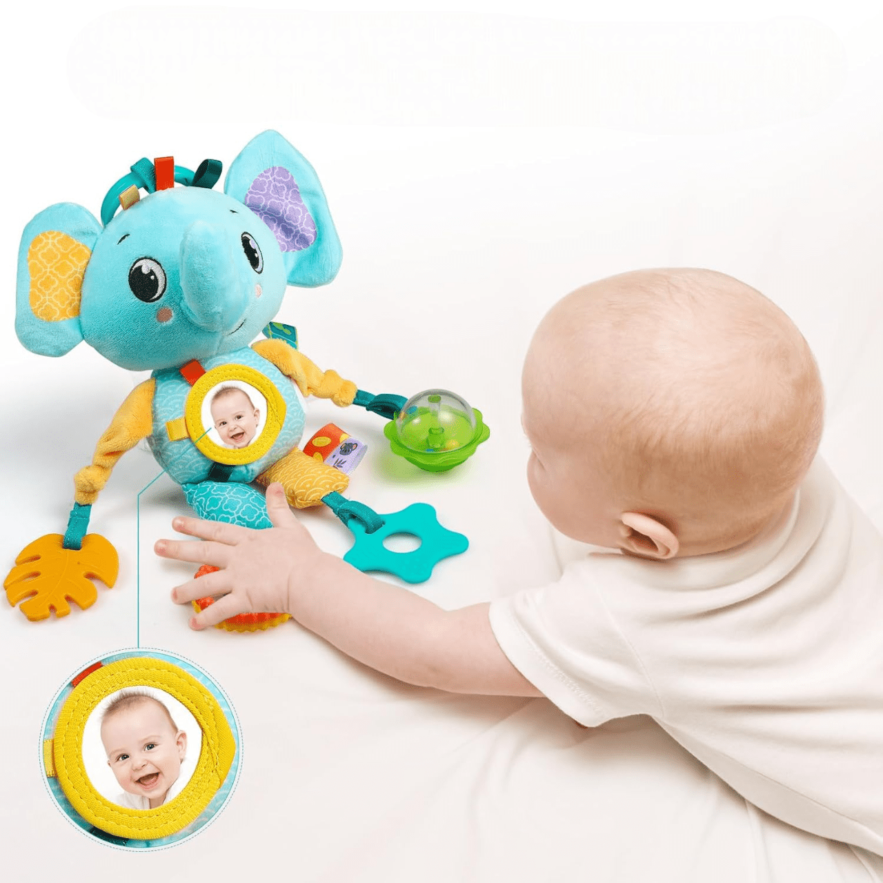 Jouet d'éveil - SoftHangingToy™ - Elephant - Merveilles pour bébés